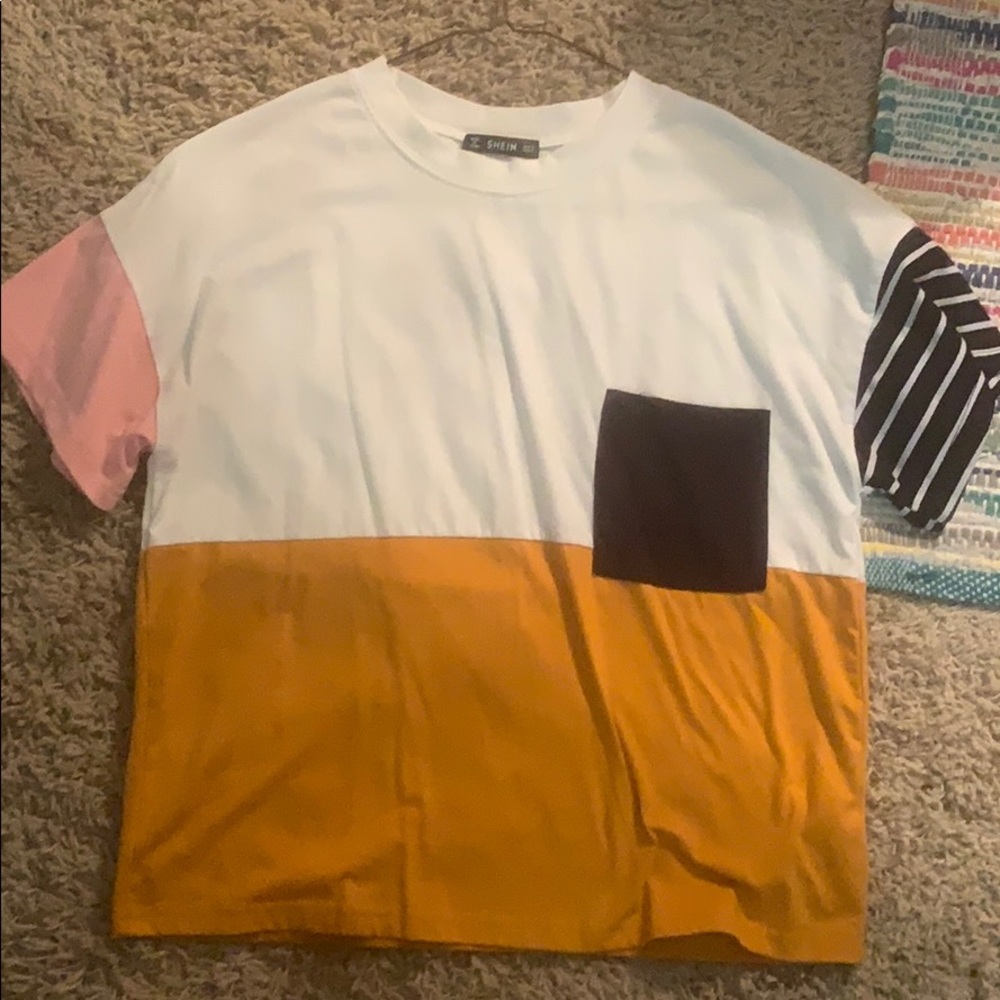Oversized colorblock tee